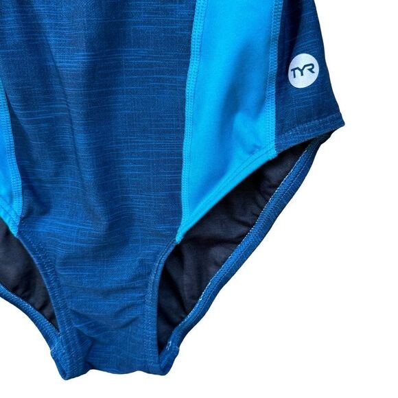 TYR Women's Maxfit Splice Swimsuit - Navy & Blue Size 8 NWT - Picture 5 of 12